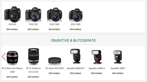 Canon Winter Cashback Promotions