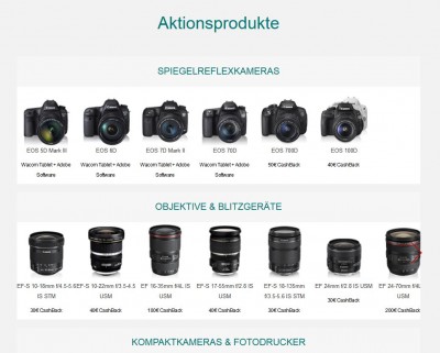 Canon Sommer Cashback