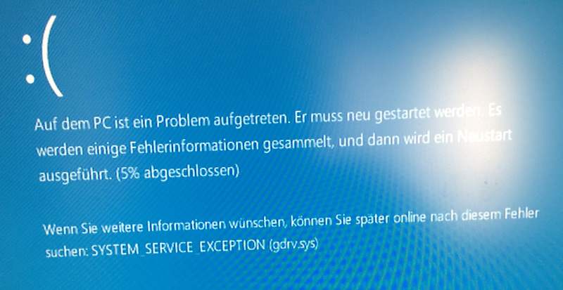 Windows 10 Bluescreen