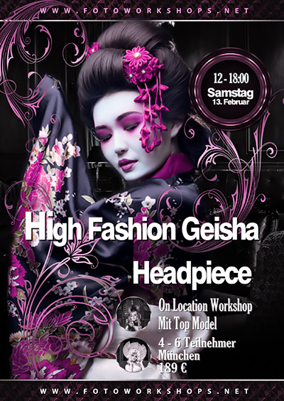 High Fashion Geisha Foto Workshop am 13.2.