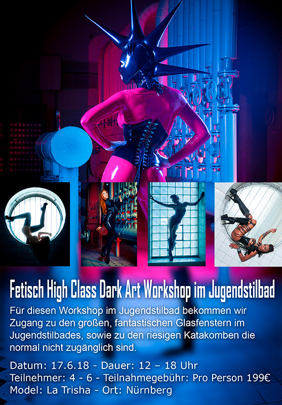 Fetisch Dark Art im Jugendstilbad mit La Trisha