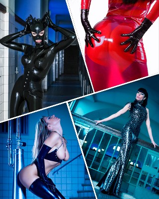 Kinky High Gloss Dolls - Fetisch Latex Fotoworkshop mit Top Model